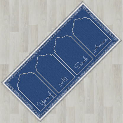 Ottoman Floral Personalized Prayer Mat