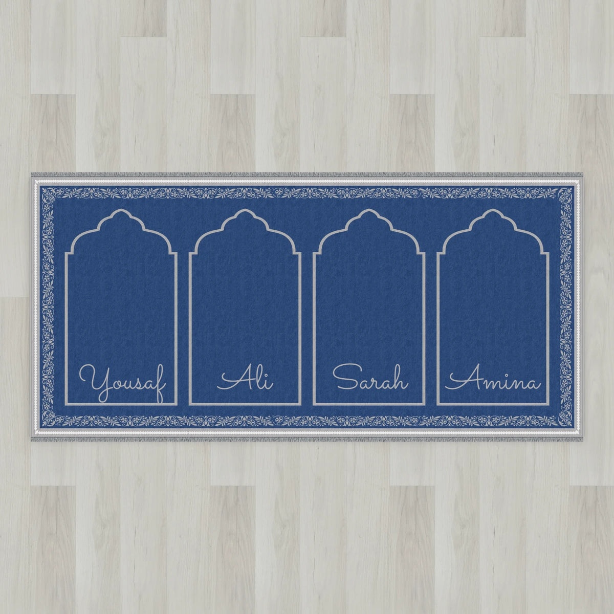 Ottoman Floral Personalized Prayer Mat