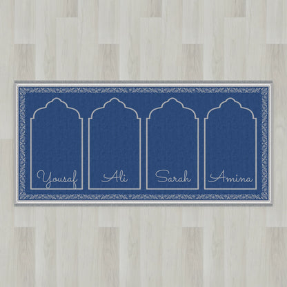 Ottoman Floral Personalized Prayer Mat