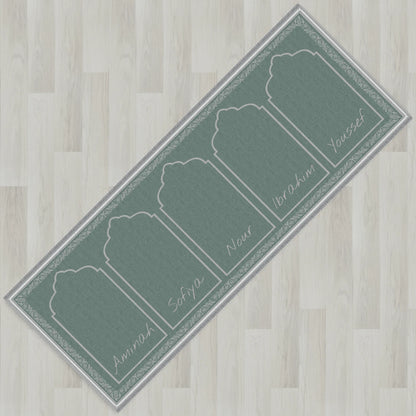 Ottoman Floral Personalized Prayer Mat