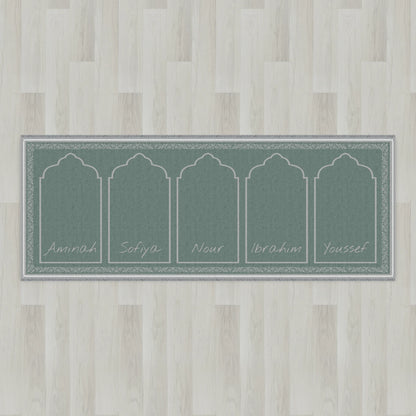 Ottoman Floral Personalized Prayer Mat