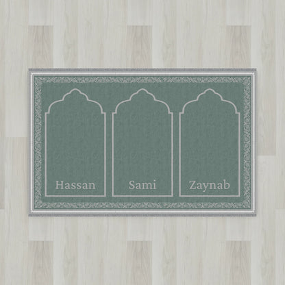 Ottoman Floral Personalized Prayer Mat