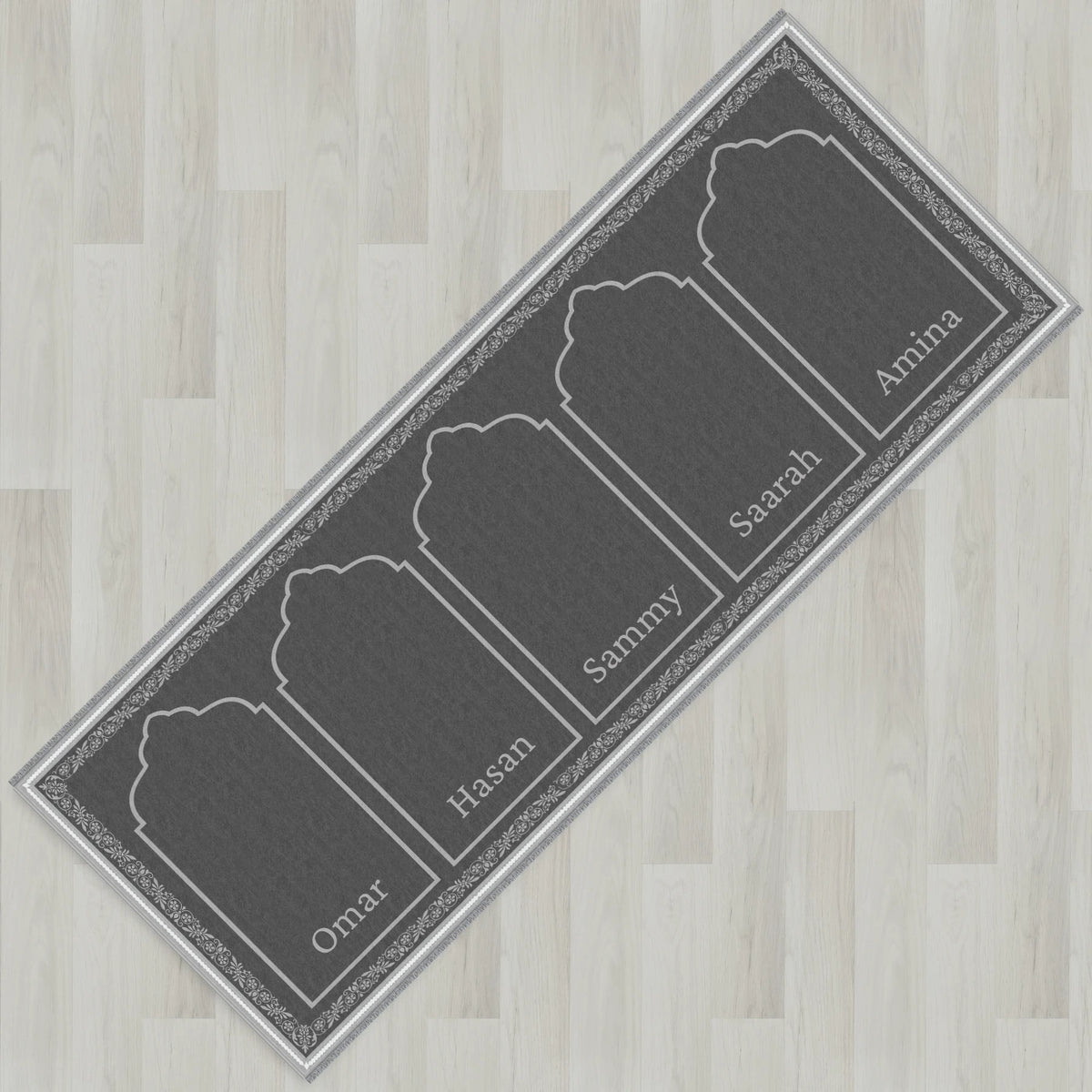 Ottoman Floral Personalized Prayer Mat
