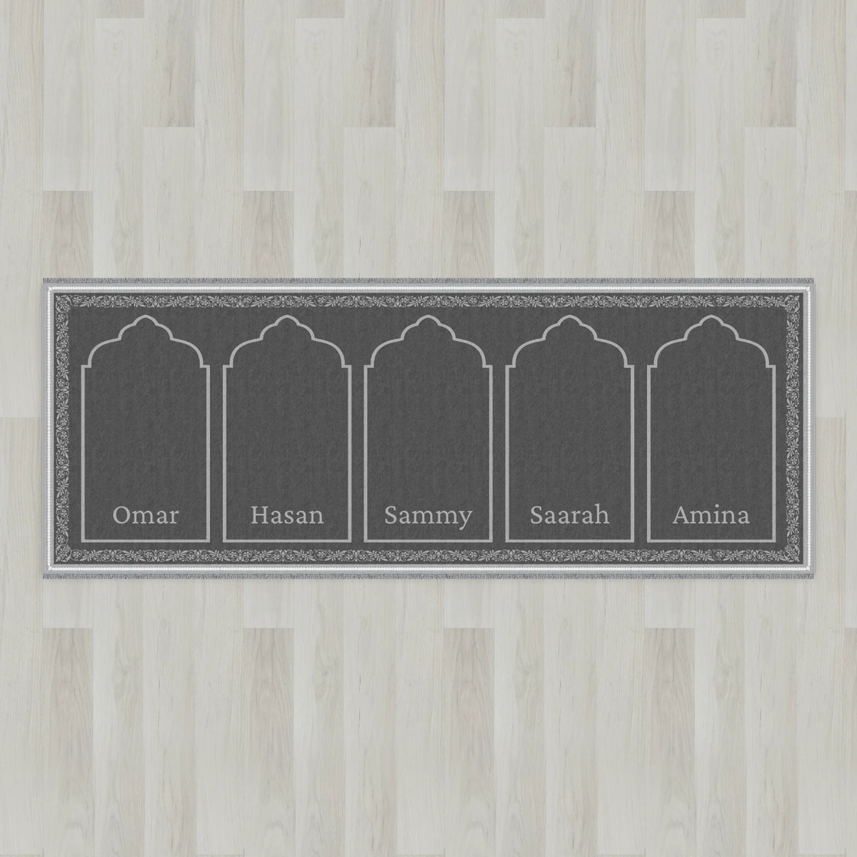 Ottoman Floral Personalized Prayer Mat
