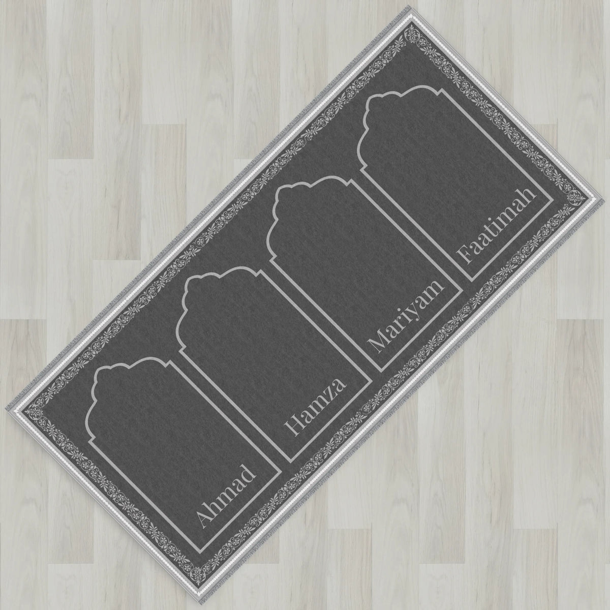 Ottoman Floral Personalized Prayer Mat