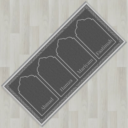 Ottoman Floral Personalized Prayer Mat