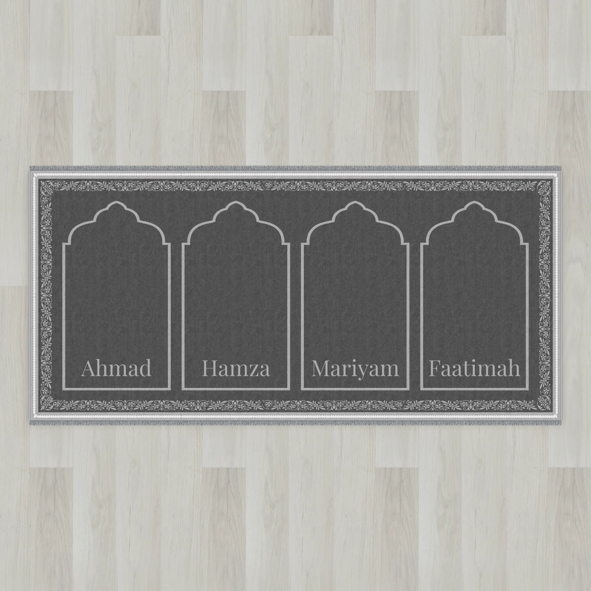 Ottoman Floral Personalized Prayer Mat