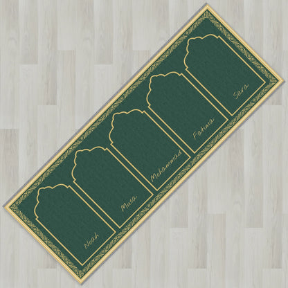 Ottoman Floral Personalized Prayer Mat