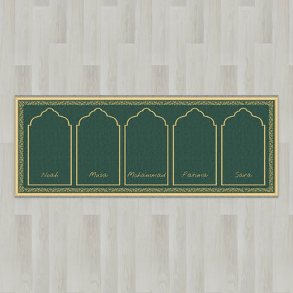 Ottoman Floral Personalized Prayer Mat