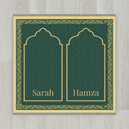 Ottoman Floral Personalized Prayer Mat