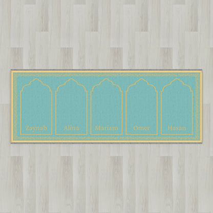 Ottoman Floral Personalized Prayer Mat