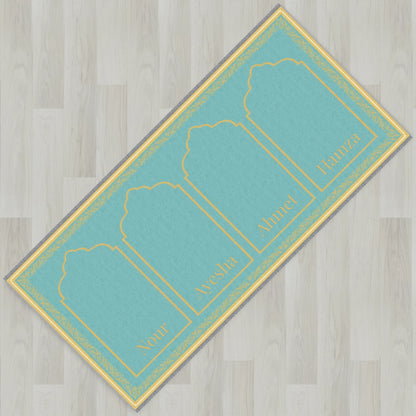 Ottoman Floral Personalized Prayer Mat