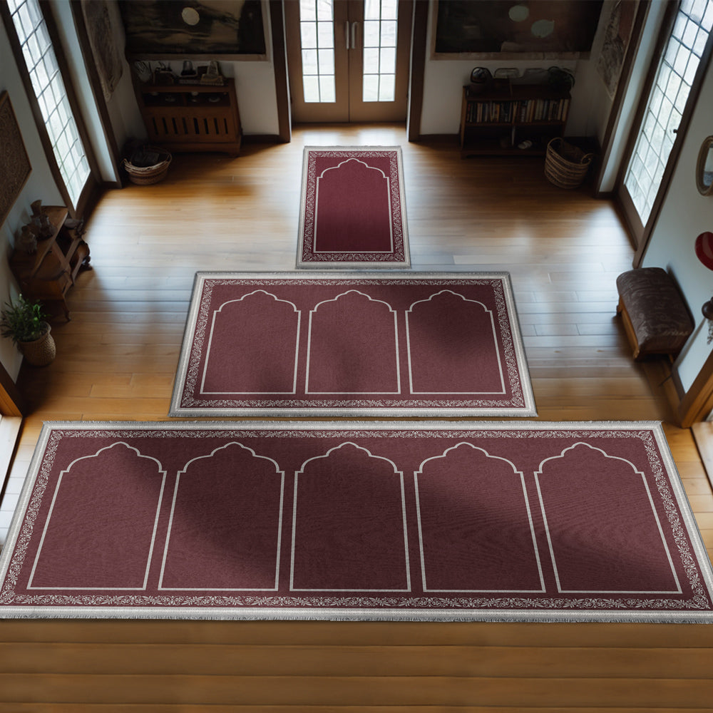 Ottoman Floral Personalized Prayer Mat