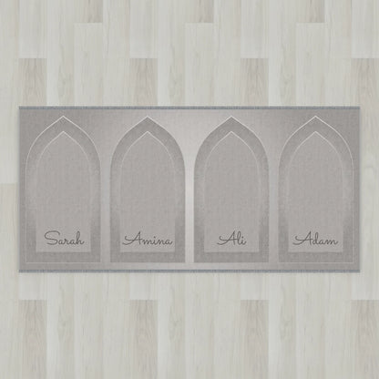 Silhouette Arch Personalized Prayer Mat