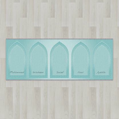 Silhouette Arch Personalized Prayer Mat
