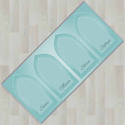 Silhouette Arch Personalized Prayer Mat