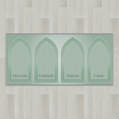 Silhouette Arch Personalized Prayer Mat