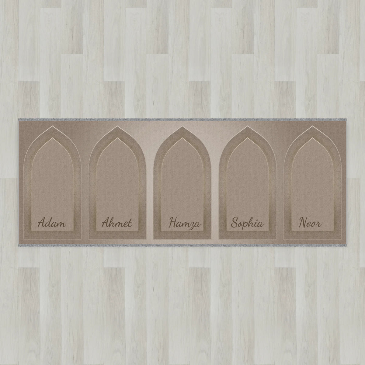 Silhouette Arch Personalized Prayer Mat