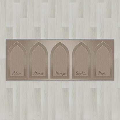 Silhouette Arch Personalized Prayer Mat