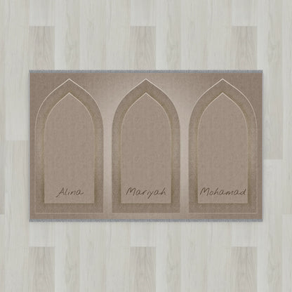 Silhouette Arch Personalized Prayer Mat
