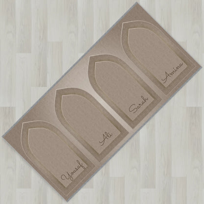 Silhouette Arch Personalized Prayer Mat