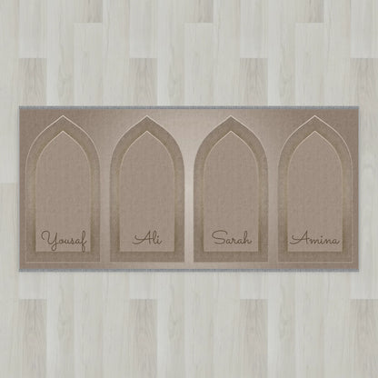 Silhouette Arch Personalized Prayer Mat