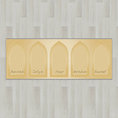 Silhouette Arch Personalized Prayer Mat