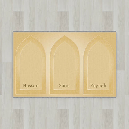Silhouette Arch Personalized Prayer Mat