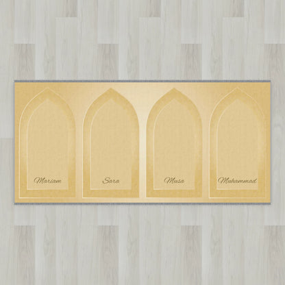 Silhouette Arch Personalized Prayer Mat