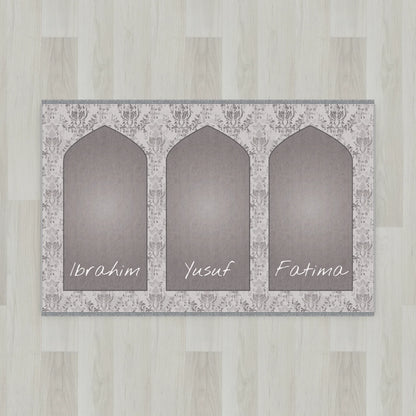 Lace Mihrab Personalized Prayer Mat