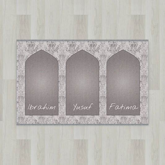 Lace Mihrab Personalized Prayer Mat