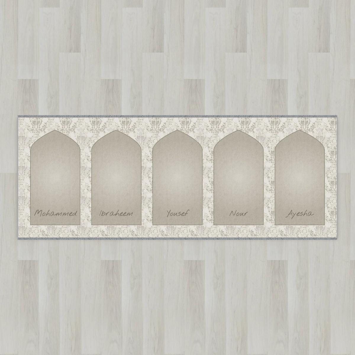 Lace Mihrab Personalized Prayer Mat
