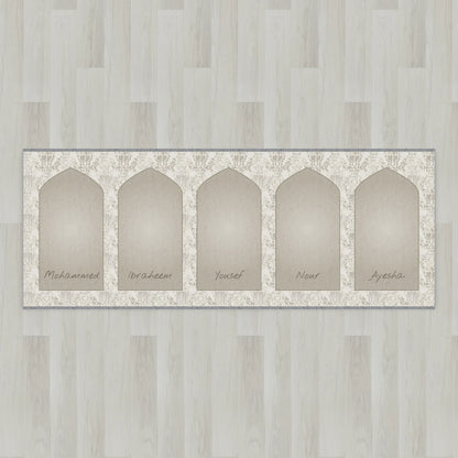 Lace Mihrab Personalized Prayer Mat