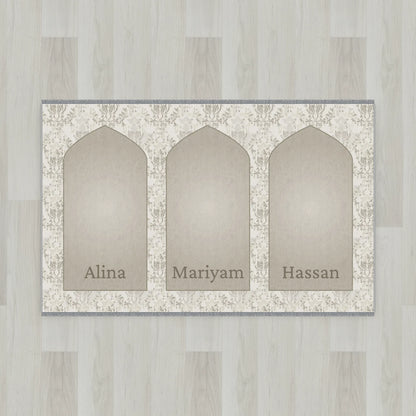 Lace Mihrab Personalized Prayer Mat
