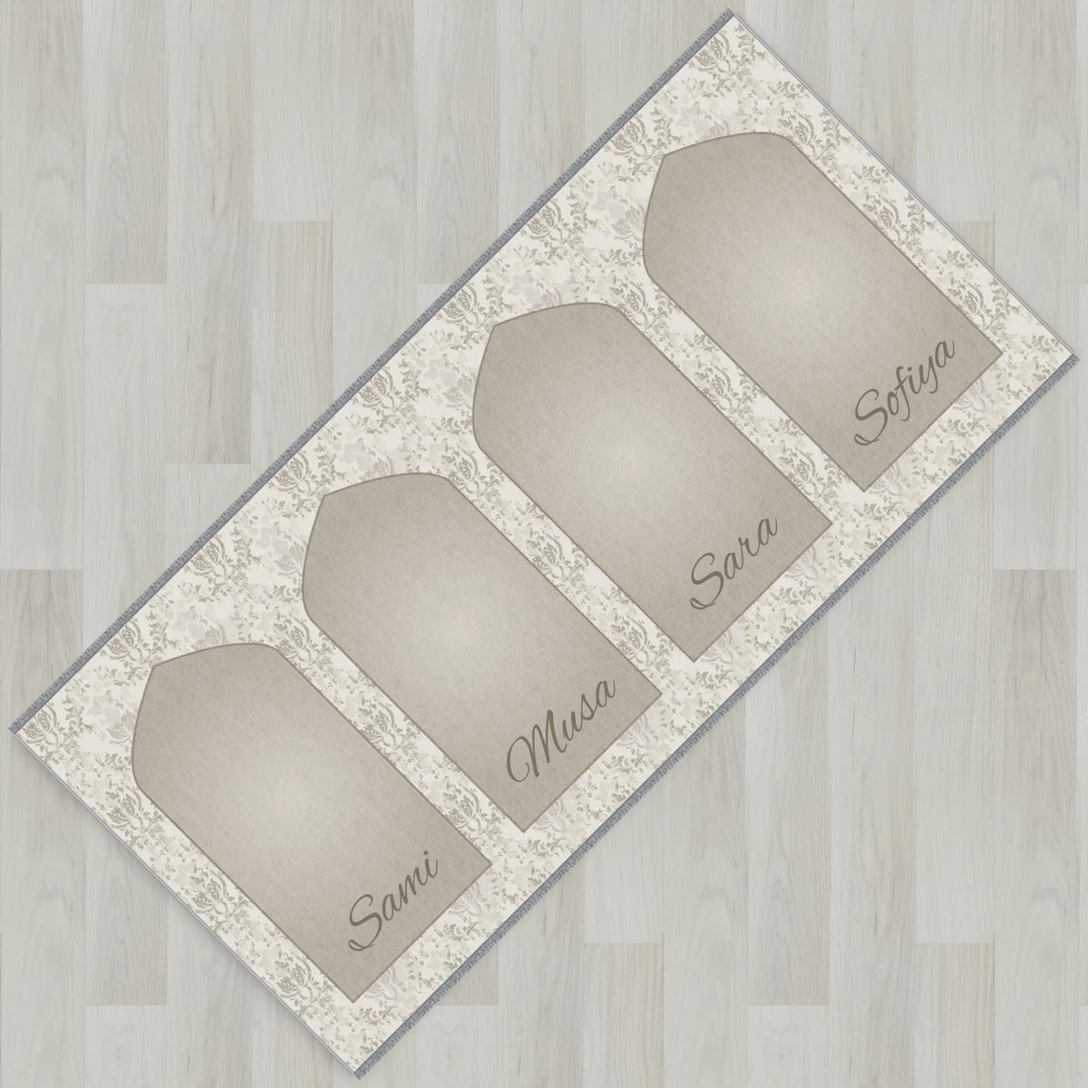 Lace Mihrab Personalized Prayer Mat