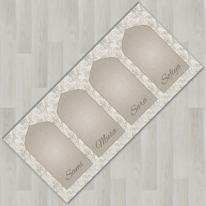 Lace Mihrab Personalized Prayer Mat