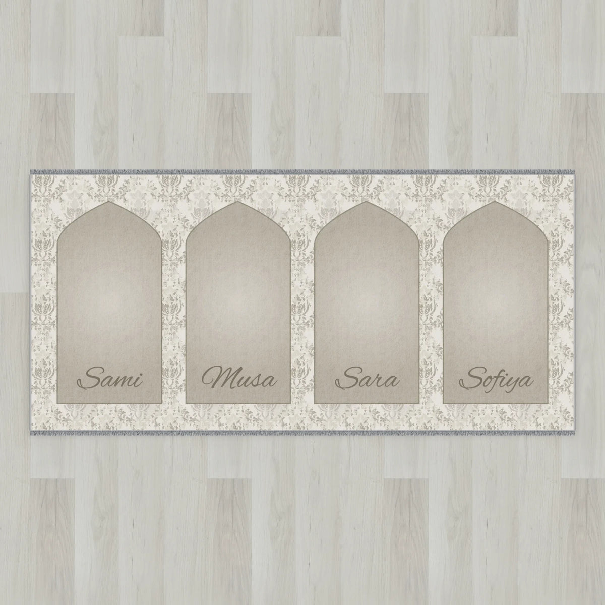 Lace Mihrab Personalized Prayer Mat