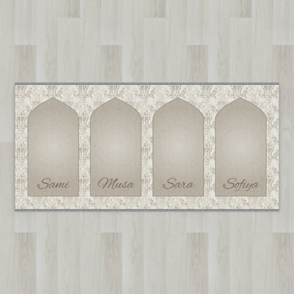 Lace Mihrab Personalized Prayer Mat