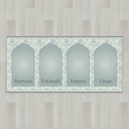 Lace Mihrab Personalized Prayer Mat