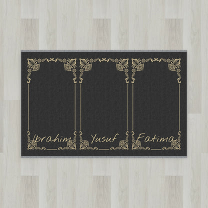 Gilded Frame Personalized Prayer Mat