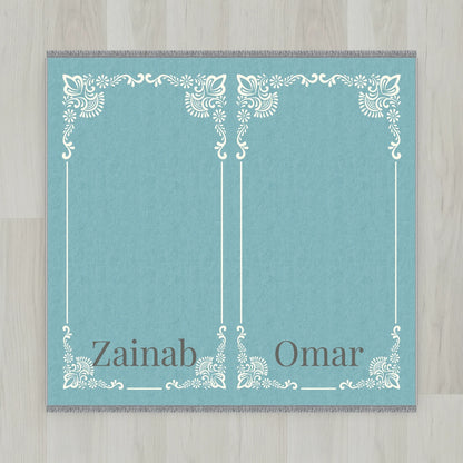 Gilded Frame Personalized Prayer Mat