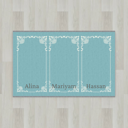 Gilded Frame Personalized Prayer Mat