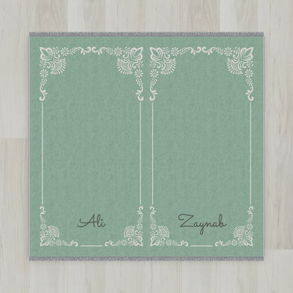 Gilded Frame Personalized Prayer Mat