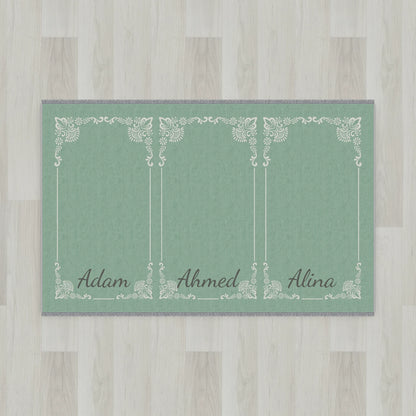 Gilded Frame Personalized Prayer Mat