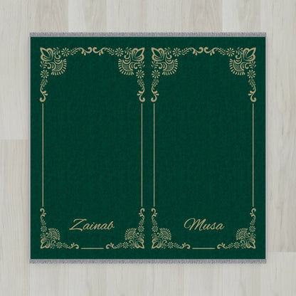 Gilded Frame Personalized Prayer Mat