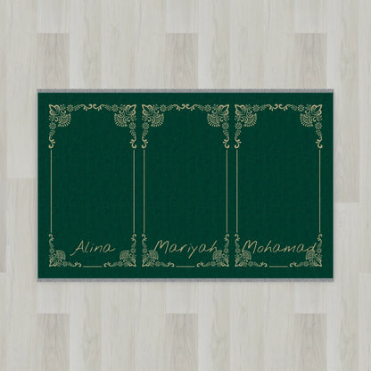 Gilded Frame Personalized Prayer Mat