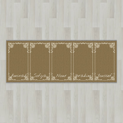 Gilded Frame Personalized Prayer Mat