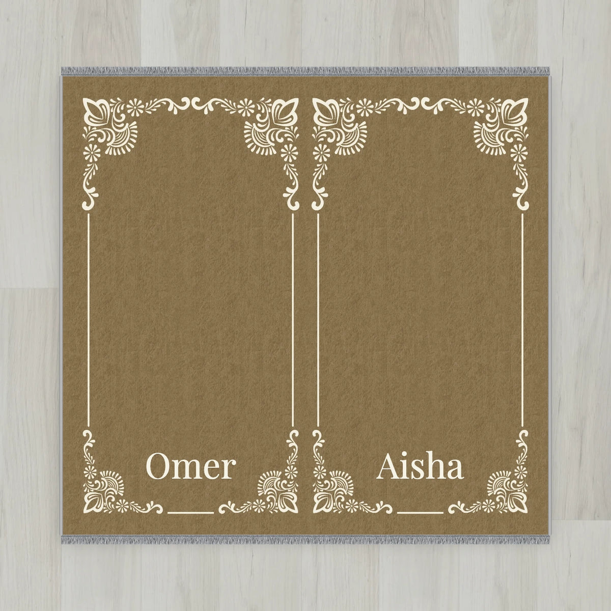 Gilded Frame Personalized Prayer Mat