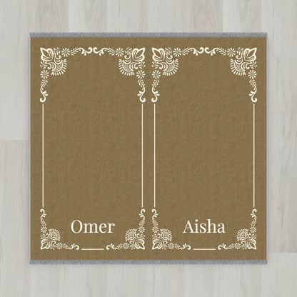 Gilded Frame Personalized Prayer Mat