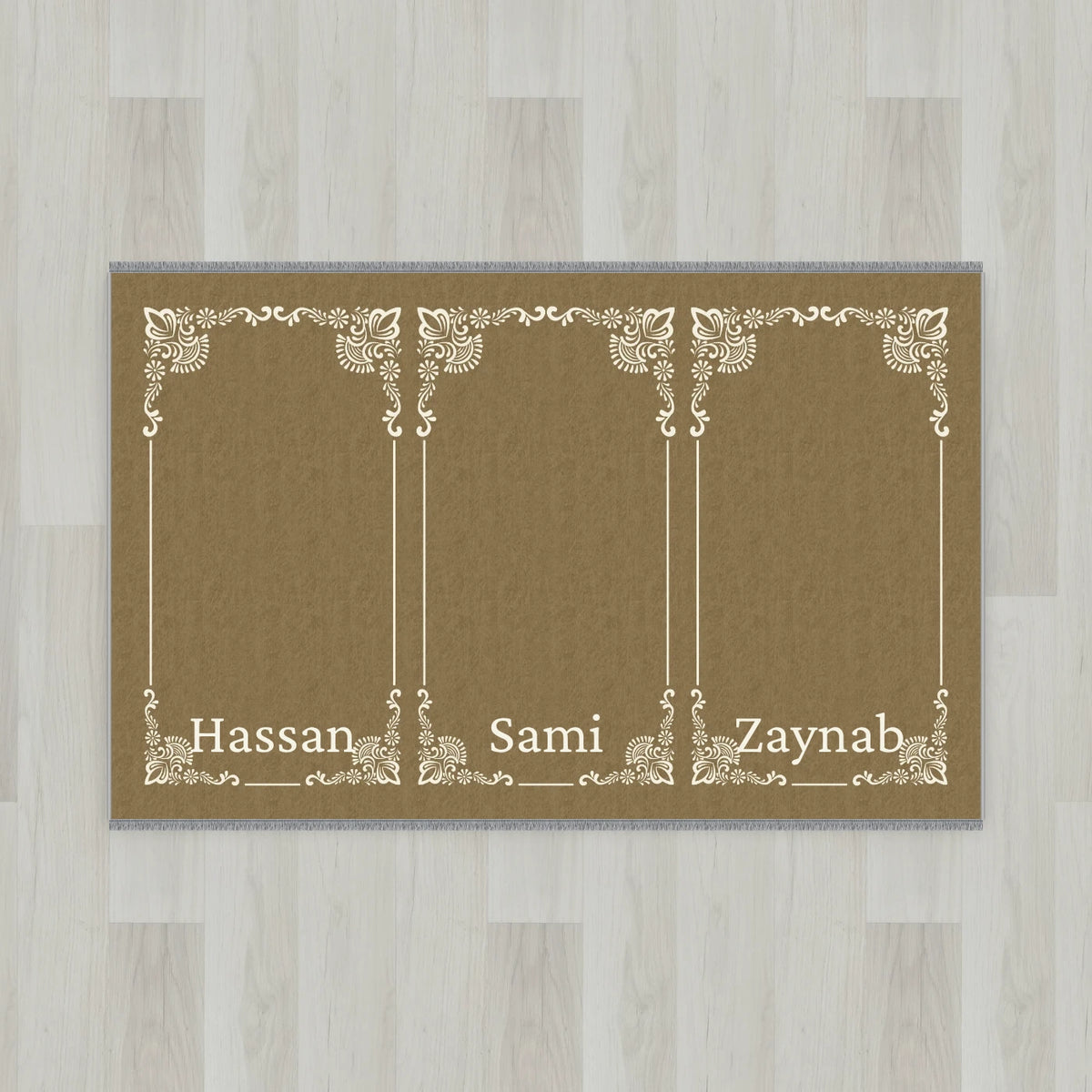 Gilded Frame Personalized Prayer Mat